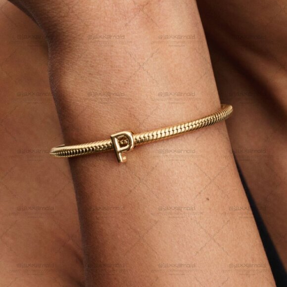 Pandora Letter P Alphabet Charm - Picture 4 of 5